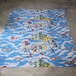 He-Man Masters of the Universe Twin Bed Sheets Flat  1983